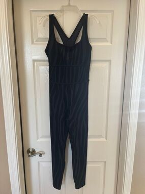 DVF x Target Black Zebra Print Jumpsuit – Size medium